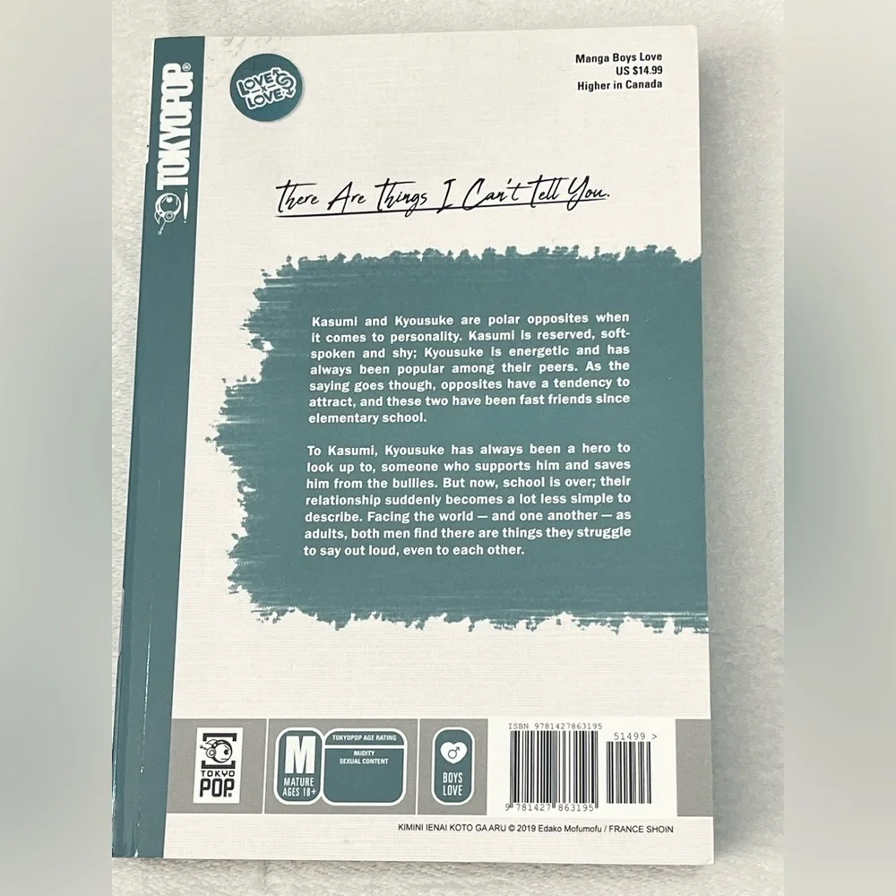 There Are Things I Can't Tell You Manga Paperback Book by Edako Mofumofu